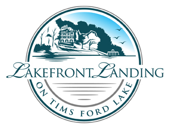 Lakefront Landing on Tims Ford Lake logo design by MAXR