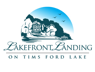 Lakefront Landing on Tims Ford Lake logo design by MAXR