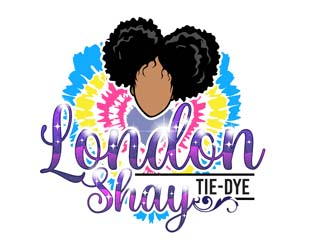 London Shay Tie-Dye logo design by DreamLogoDesign