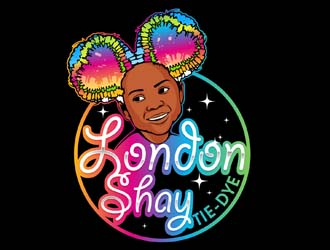 London Shay Tie-Dye logo design by DreamLogoDesign