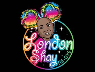 London Shay Tie-Dye logo design by DreamLogoDesign