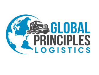 Global Principles Logistics logo design by bosbejo