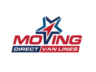 Moving Direct Van Lines logo design by REDCROW
