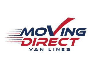 Moving Direct Van Lines logo design by REDCROW