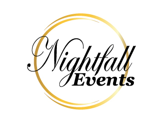 Nightfall Events  logo design by pilKB