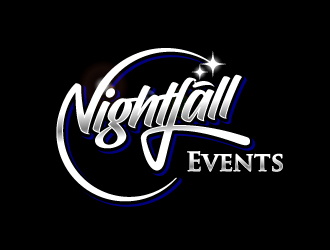 Nightfall Events  logo design by aRBy