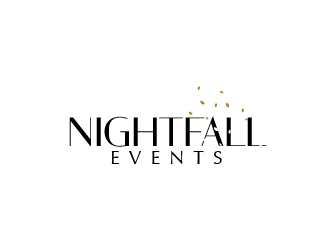 Nightfall Events  logo design by fawadyk
