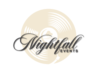 Nightfall Events  logo design by nona