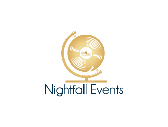 Nightfall Events  logo design by nona