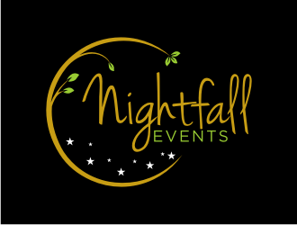 Nightfall Events  logo design by ndndn