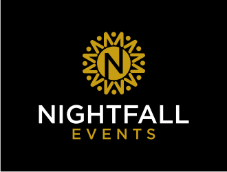 Nightfall Events  logo design by ndndn