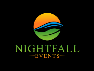 Nightfall Events  logo design by ndndn