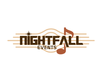 Nightfall Events  logo design by TMOX