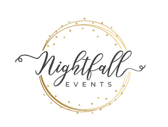 Nightfall Events  logo design by Roma