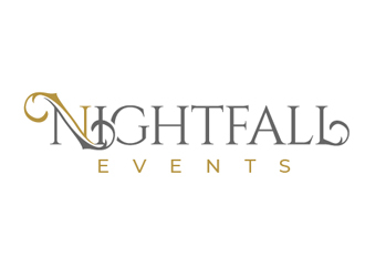 Nightfall Events  logo design by Roma