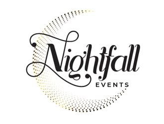 Nightfall Events  logo design by Roma