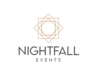 Nightfall Events  logo design by kunejo