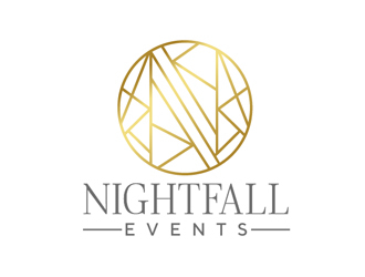 Nightfall Events  logo design by Roma