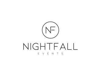 Nightfall Events  logo design by ngattboy