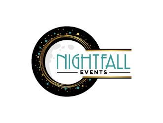 Nightfall Events  logo design by Erasedink