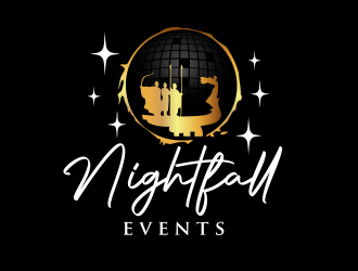 Nightfall Events  logo design by serprimero
