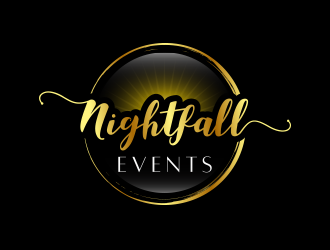Nightfall Events  logo design by keylogo