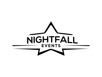 Nightfall Events  logo design by MUNAROH