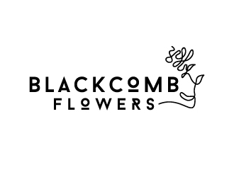 Blackcomb Flowers logo design by wongndeso