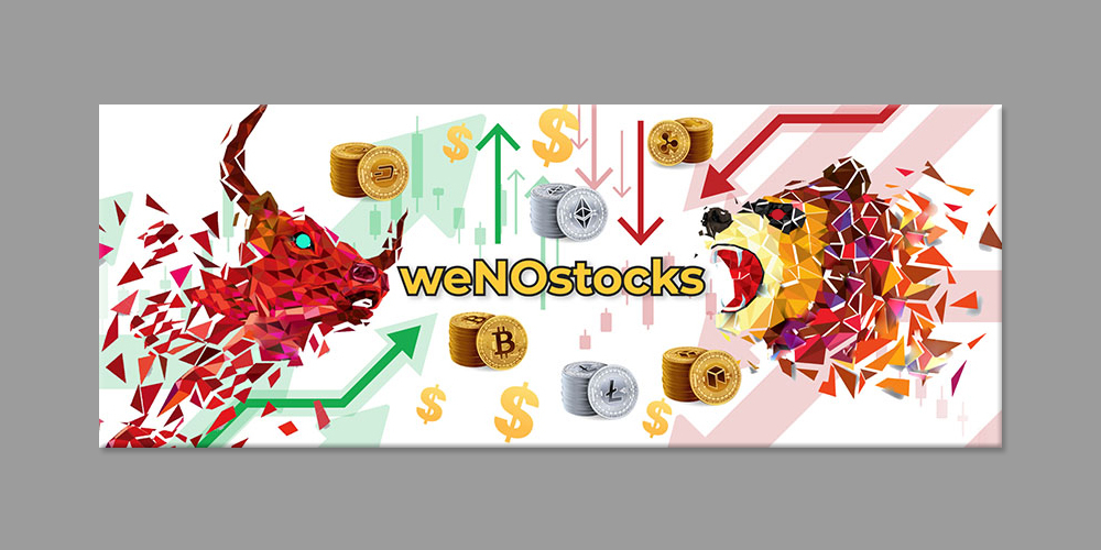 weNOstocks logo design by yondi