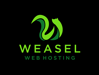 Weasel Web Hosting logo design by DuckOn
