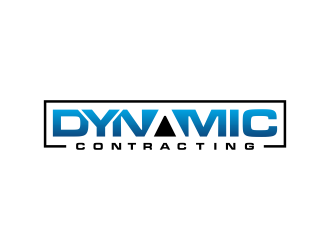 Dynamic Contracting logo design by BlessedArt