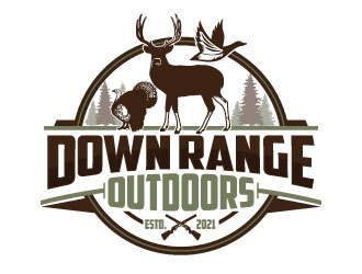 Down Range Outdoors logo design by Godvibes