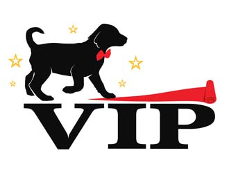 VIP Dog Walking & Pet Sitting / VIP Mobile Dog Grooming  logo design by DreamLogoDesign