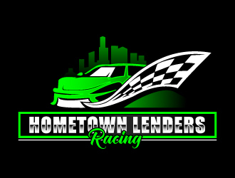 Hometown Lenders Racing logo design by ElonStark