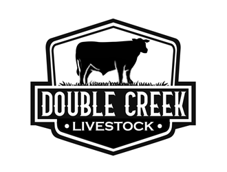 Double Creek Livestock logo design by kunejo