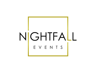 Nightfall Events  logo design by mutafailan