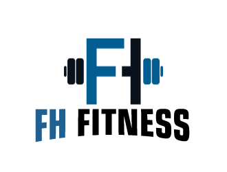 FH Fitness logo design by ElonStark