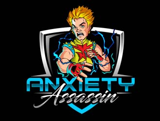 Anxiety Assassin logo design by DreamLogoDesign