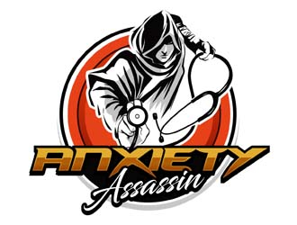 Anxiety Assassin logo design by DreamLogoDesign