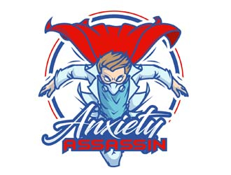 Anxiety Assassin logo design by DreamLogoDesign