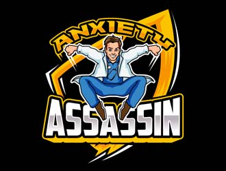 Anxiety Assassin logo design by DreamLogoDesign