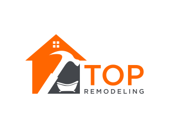 TOP REMODELING logo design by GassPoll