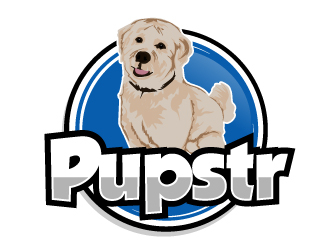Pupstr logo design by ElonStark