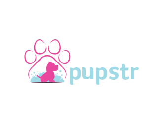 Pupstr logo design by zegeningen