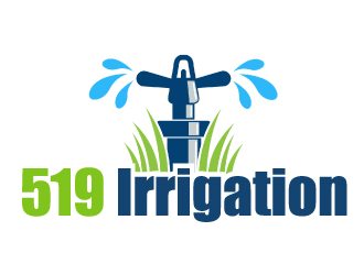 519 Irrigation logo design by ElonStark