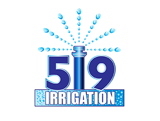 519 Irrigation logo design by Godvibes