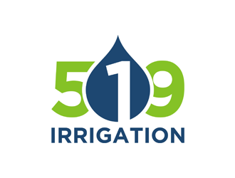 519 Irrigation logo design by Rizqy
