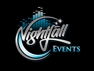 Nightfall Events  logo design by aRBy