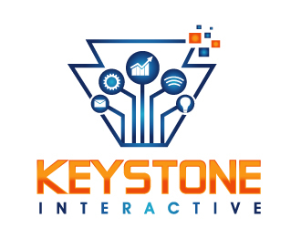 Keystone Interactive  logo design by PMG
