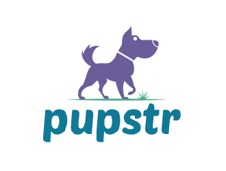 Pupstr logo design by MarkindDesign